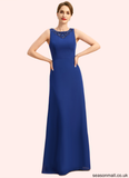 Gracie A-line Scoop Floor-Length Chiffon Mother of the Bride Dress With Beading Sequins STAP0021920