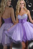 Collection Sweetheart A Line Short/Mini Organza Prom Dresses Under
