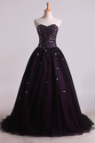 Quinceanera Dresses Ball Gown Sweetheart Floor Length With Beading And