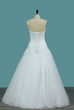 Wedding Dresses Sweetheart With Jacket Tulle With Beads And