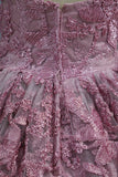 New Arrival Sweetheart A Line Lace Prom Dresses Sweep