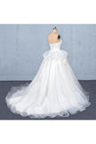 Ball Gown Sweetheart Tulle Wedding Dress Gorgeous Sweep Train Bridal P95Q9EN7