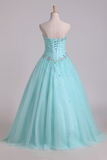 Quinceanera Dresses Pleated Bodice Sweetheart Ball Gown