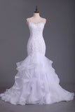 V Neck Tulle With Applique And Beads Court Train Wedding