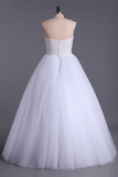 Sweetheart Ball Gown Wedding Dresses Tulle Floor Length With