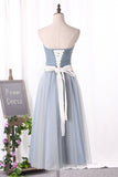 Simple A-Line Tulle Prom Dress Sweetheart With