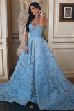 Sweetheart Prom Dresses A Line Lace With Ruffles