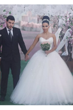 Sweetheart Wedding Dresses Ball Gown Tulle With Beading