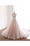 Tulle Iovry Appliques SweetHeart Neckline Cathedral Train Wedding STAPLXGGTP3