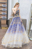 Charming Ombre Puffy Strapless Sparkly Prom Dress, Sexy Long Sleeveless Party Dresses STA15118