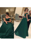 New Arrival Prom Dresses A Line Off The Shoulder With Beading