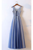New Arrival Prom Dresses Scoop Tulle With Applique A Line Lace