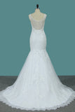 New Arrival Wedding Dresses Scoop Mermaid Tulle With Applique And
