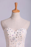 Lace Prom Dress Sweetheart Column Short/Mini