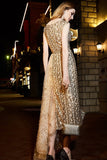 Sparkly Long A-Line Sequin Shiny Beautiful Prom Dresses Evening