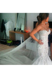 Wedding Dresses Sweetheart Tulle With Applique Court Train