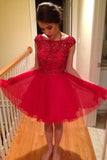 New Homecoming Dresses Scoop Short/Mini Tulle With