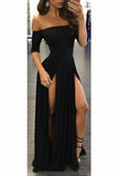 New Arrival Boat Neck Evening Dresses A Line Spandex With