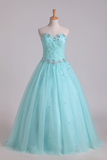 Quinceanera Dresses Pleated Bodice Sweetheart Ball Gown