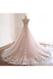 Tulle Iovry Appliques SweetHeart Neckline Cathedral Train Wedding STAPLXGGTP3
