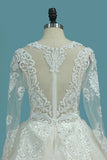 Gorgeous Wedding Dresses Scoop Tulle With Beadings Zipper Back Royal