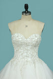 Sweetheart Wedding Dresses A Line Organza With