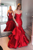 New Arrival Evening Dresses Mermaid Sweetheart Satin Lace