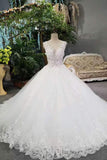 New Arrival Wedding Dresses Lace Up With Appliques And
