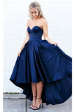 Sweetheart Prom Dresses A Line Satin With