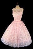 Lace Homecoming Dresses A Line Scoop Sash/Ribbon Bow