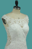 Wedding Dresses Mermaid Bateau Tulle With Applique Court