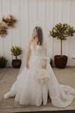Ball Gown Sweetheart Wedding Dresses With Appliques Beach Wedding STAPH5FC74F