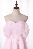 Lace Sweetheart Homecoming Dresses A Line
